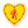 Deckenhänger Schottland Royal Herz, 29 cm