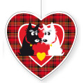 Deckenh&auml;nger Schottland Terrier Herz, 29 cm