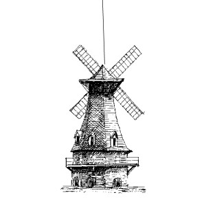 Deckenhänger Windmühle