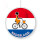 Deckenhänger Niederlande mit Radfahrerin 28 cm