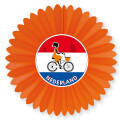 Dekofächer Niederlande mit Radfahrerin, einseitig, 60 cm