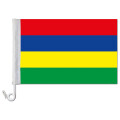 Auto-Fahne: Mauritius - Premiumqualität