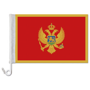 Auto-Fahne: Montenegro - Premiumqualität