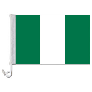 Auto-Fahne: Nigeria - Premiumqualität