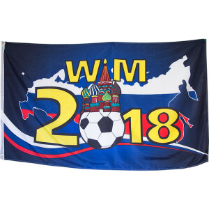 WM-2018-Fahne mit Kreml
