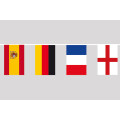 Flaggenkette aus Stoff WM 2022 17,1 Meter