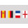 Flaggenkette aus Stoff WM 2022 17,1 Meter