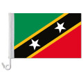 Auto-Fahne: St.Kitts & Nevis - Premiumqualität