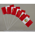 Papierfähnchen Peru mit Wappen 1 Stück