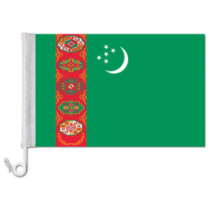 Auto-Fahne: Turkmenistan - Premiumqualität