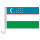 Auto-Fahne: Usbekistan - Premiumqualität