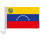 Auto-Fahne: Venezuela mit Wappen - Premiumqualität