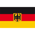 Premiumfahne Deutschland mit Adler, 25 x 15 cm, mit...