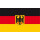 Premiumfahne Deutschland mit Adler, 25 x 15 cm, mit Strick-/ Schlaufe