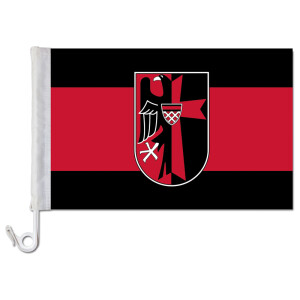 Auto-Fahne: Sudetenland + Wappen - Premiumqualität