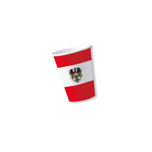 Österreich mit Wappen - Becher
