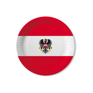 Österreich mit Wappen - Teller
