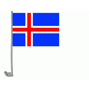 Auto-Fahne: Island
