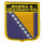 Patch zum Aufbügeln oder Aufnähen Bosnien & Herzegovina - Wappen