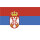 Aufkleber Serbien mit Wappen 15 x 10 cm