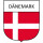 Aufkleber Dänemark in Wappenform