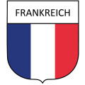 Aufkleber Frankreich in Wappenform