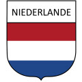 Aufkleber Niederlande in Wappenform