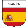 Aufkleber Spanien in Wappenform