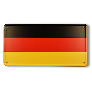 Blechschild Deutschland 30,5 x 15,5 cm