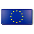 Blechschild Europa 30,5 x 15,5 cm