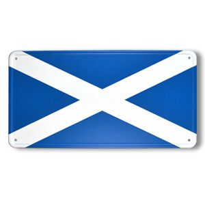 Blechschild Schottland 30,5 x 15,5 cm