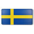 Blechschild "Schweden" 30,5 x 15,5 cm