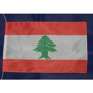 Tischflagge 15x25 : Libanon
