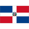Tischflagge 15x25 : Dominikanische Republik mit Wappen