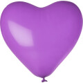 Luftballons Herz, Lila 90 cm Umfang