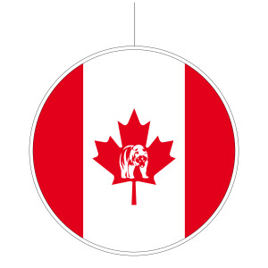 Deckenhänger Kanada mit Bär 28 cm