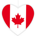 Deckenhänger Kanada Herz, 30 cm