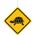Deckenhänger Verkehrsschild Achtung : Schildkröte