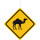 Deckenhänger Verkehrsschild "Achtung Kamel"