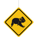Deckenhänger Verkehrsschild "Achtung : Koala"