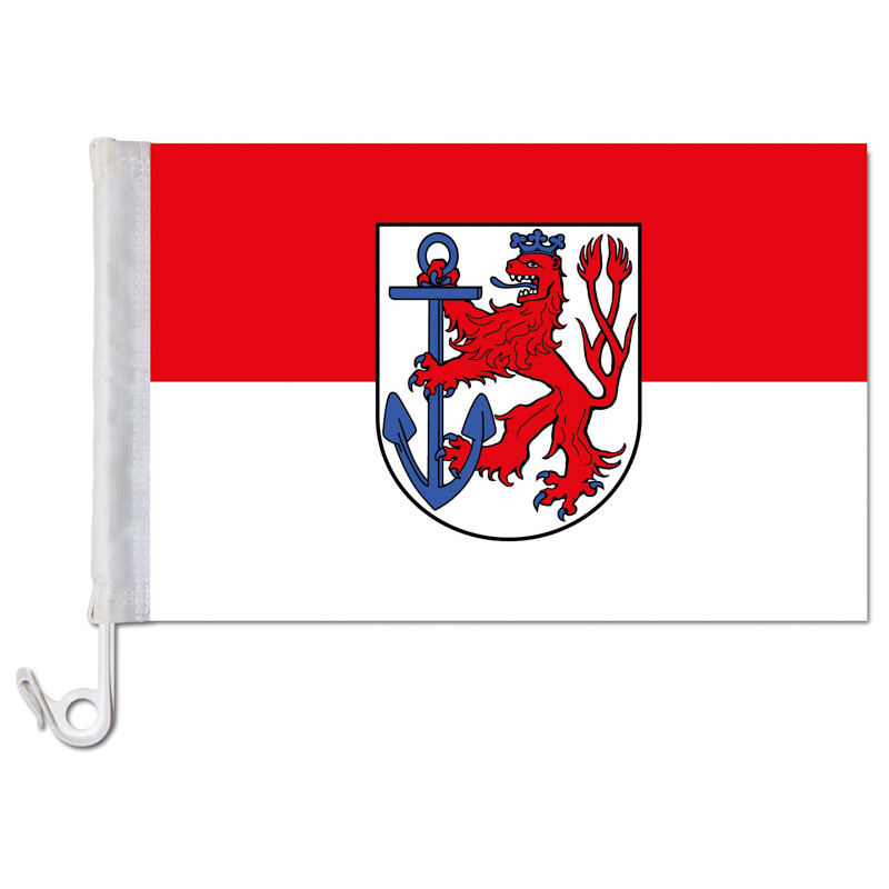 Stockflagge Fahne Flagge Düsseldorf 30 x 45 cm