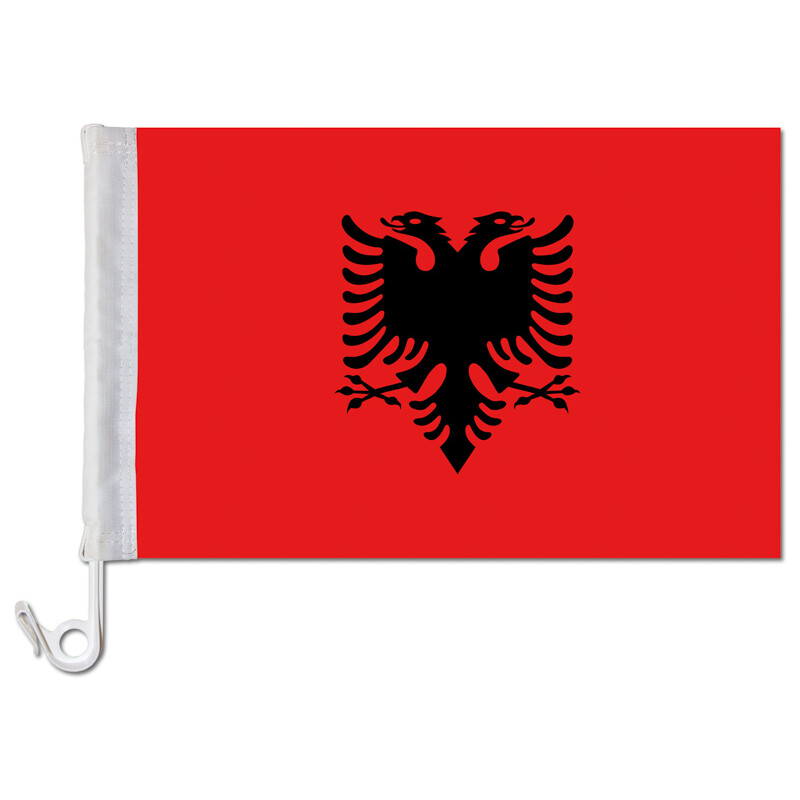 Auto-Fahne: Albanien - Premiumqualität, 9,95 €