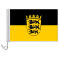 Auto-Fahne: Baden-Württemberg + Wappen - Premiumqualität