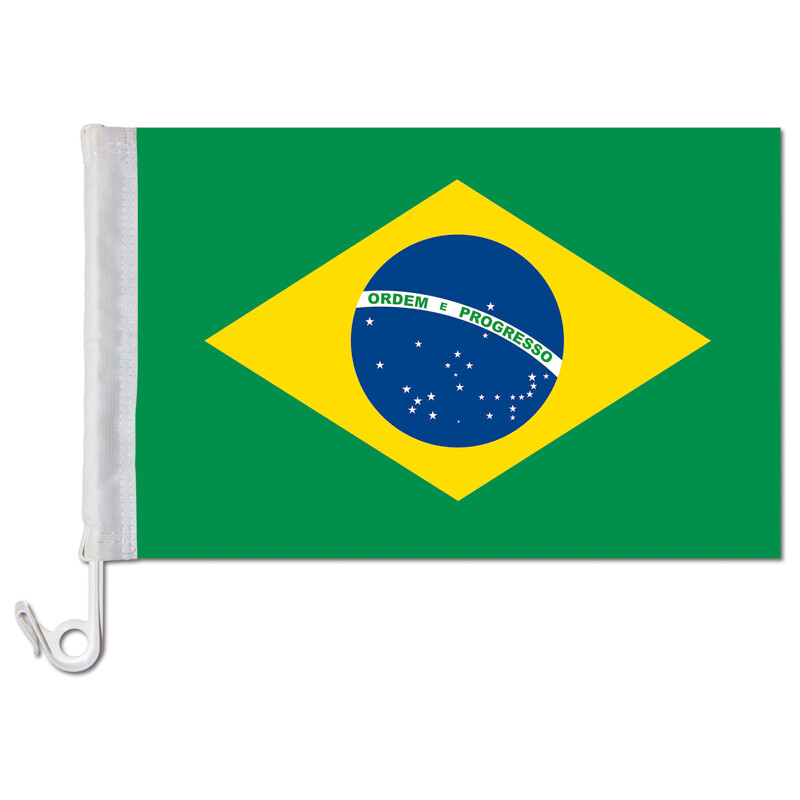 Fahne Flagge Brasilien 20 x 30 cm Bootsflagge Premiumqualität 