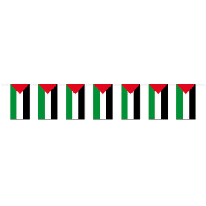 Papierfahnen-Kette 5m : Palästina
