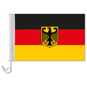 Autofahne Autoflagge Fan Fahne 2 Stück Fanartikel EM & WM Deutschland 