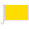 Auto-Fahne: Gelb - Premiumqualität