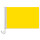 Auto-Fahne: Gelb - Premiumqualität
