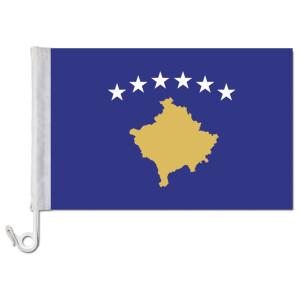Auto-Fahne: Kosovo - Premiumqualität