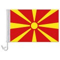 Auto-Fahne: Nordmazedonien - Premiumqualität